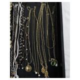 Collection of Costume Jewelry Necklaces and Chains with Charms