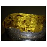165ct Rough Amber Stone Specimen with Natural Inclusions