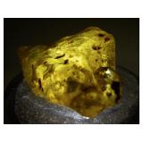 165ct Rough Amber Stone Specimen with Natural Inclusions