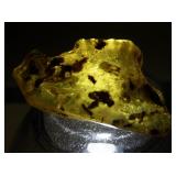 165ct Rough Amber Stone Specimen with Natural Inclusions