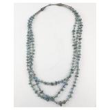 Turquoise and Heishi Three Strand Necklace