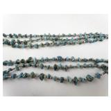 Turquoise and Heishi Three Strand Necklace