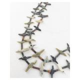 Zuni Style Fetish Animal Necklace with Multi-Stone Beads