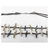 Zuni Style Fetish Animal Necklace with Multi-Stone Beads