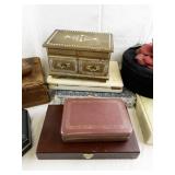 Collection of 10 Vintage and Decorative Jewelry and Trinket Boxes