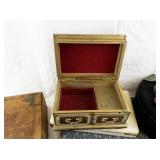Collection of 10 Vintage and Decorative Jewelry and Trinket Boxes