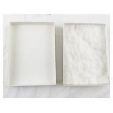 Set of 18 White Jewelry Display Boxes with Cotton Inserts