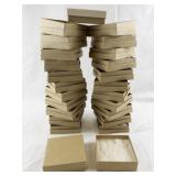 Set of 25 Kraft Jewelry Gift Boxes with Cotton Inserts