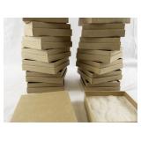 Set of 25 Kraft Jewelry Gift Boxes with Cotton Inserts