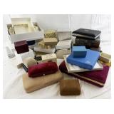 Assorted Vintage and Modern Jewelry Boxes and Display Cases Collection