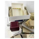 Assorted Vintage and Modern Jewelry Boxes and Display Cases Collection