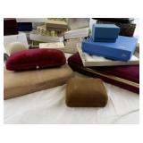 Assorted Vintage and Modern Jewelry Boxes and Display Cases Collection