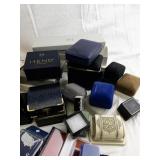 Collection of Assorted Jewelry Boxes and Drawstring Pouches
