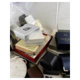 Collection of Assorted Jewelry Boxes and Drawstring Pouches