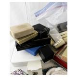 Collection of Assorted Jewelry Boxes and Drawstring Pouches