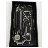 Assorted Costume Jewelry Set with Necklaces, Bracelets, Pins and Earrings