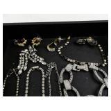 Assorted Costume Jewelry Set with Necklaces, Bracelets, Pins and Earrings