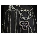 Assorted Costume Jewelry Set with Necklaces, Bracelets, Pins and Earrings
