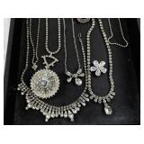 Assorted Costume Jewelry Set with Necklaces, Bracelets, Pins and Earrings