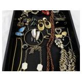 Assorted Costume Jewelry Lot with Necklaces, Bracelets, and Earrings
