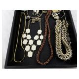 Assorted Costume Jewelry Lot with Necklaces, Bracelets, and Earrings