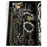 Large Assorted Costume Jewelry Collection with Necklaces, Bracelets, and Earrings