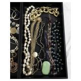 Large Assorted Costume Jewelry Collection with Necklaces, Bracelets, and Earrings