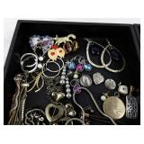 Large Assorted Costume Jewelry Collection with Necklaces, Bracelets, and Earrings