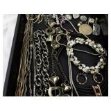 Large Assorted Costume Jewelry Collection with Necklaces, Bracelets, and Earrings