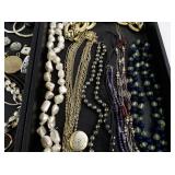 Large Assorted Costume Jewelry Collection with Necklaces, Bracelets, and Earrings