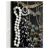 Collection of Costume Jewelry Necklaces, Bracelets, Earrings and Pendants