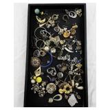 Large Assorted Vintage and Costume Single Earring & Jewelry Lot