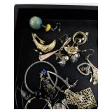 Large Assorted Vintage and Costume Single Earring & Jewelry Lot