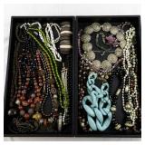 Large Collection of Costume Jewelry Necklaces and Bracelets