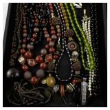 Large Collection of Costume Jewelry Necklaces and Bracelets