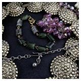 Large Collection of Costume Jewelry Necklaces and Bracelets
