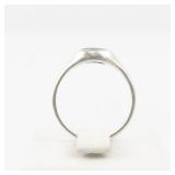 Sterling Silver Ring with Blue Stone Marked AHM 925