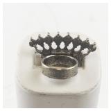 ARTQ Base Metal Crown Ring Size 3