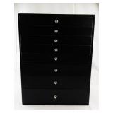 Black Multi-Drawer Jewelry Organizer Storage Box