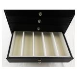 Black Multi-Drawer Jewelry Organizer Storage Box
