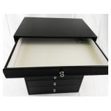 Black Multi-Drawer Jewelry Organizer Storage Box