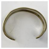 Sterling Silver and Brass Cuff Bracelet