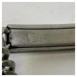 Nickel Silver ID Bracelet with Engraved Name Plate, 6in Length