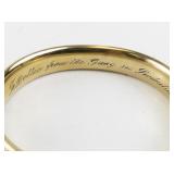 12KG Gold Filled Engraved Bangle Bracelet