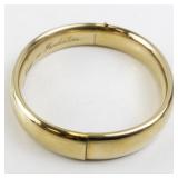 12KG Gold Filled Engraved Bangle Bracelet