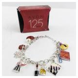 Avon 125 Years Limited Edition Charm Bracelet with Box, 8 Inches