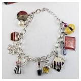 Avon 125 Years Limited Edition Charm Bracelet with Box, 8 Inches