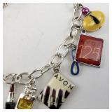 Avon 125 Years Limited Edition Charm Bracelet with Box, 8 Inches