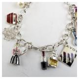 Avon 125 Years Limited Edition Charm Bracelet with Box, 8 Inches