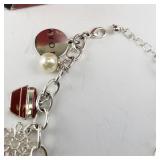 Avon 125 Years Limited Edition Charm Bracelet with Box, 8 Inches